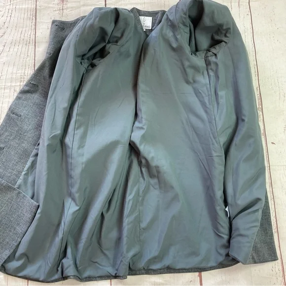 G by Gustavo Arango Size 16 Pocketed Jacket Blazer Duster Button Stretch Career - Picture 3 of 9